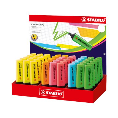 EVIDENZIATORI STABILO BOSS CONFEZIONE 45 PZ COLORI ASSORTITI FLUO 70-45-1
